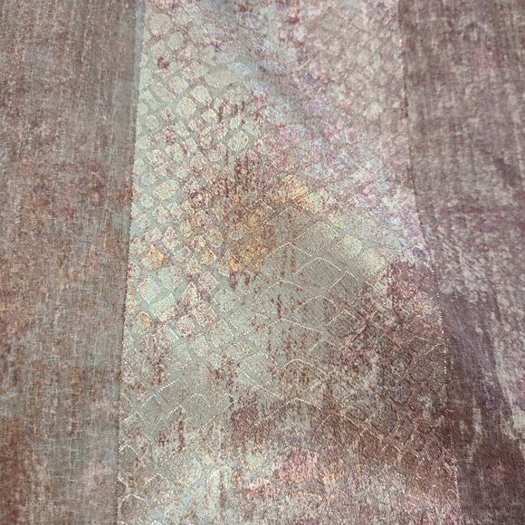 Chapel Hill Chocolate Madagascar Sheer Rod Pocket Curtains 2 Panels 63" Long - Picture 4 of 8